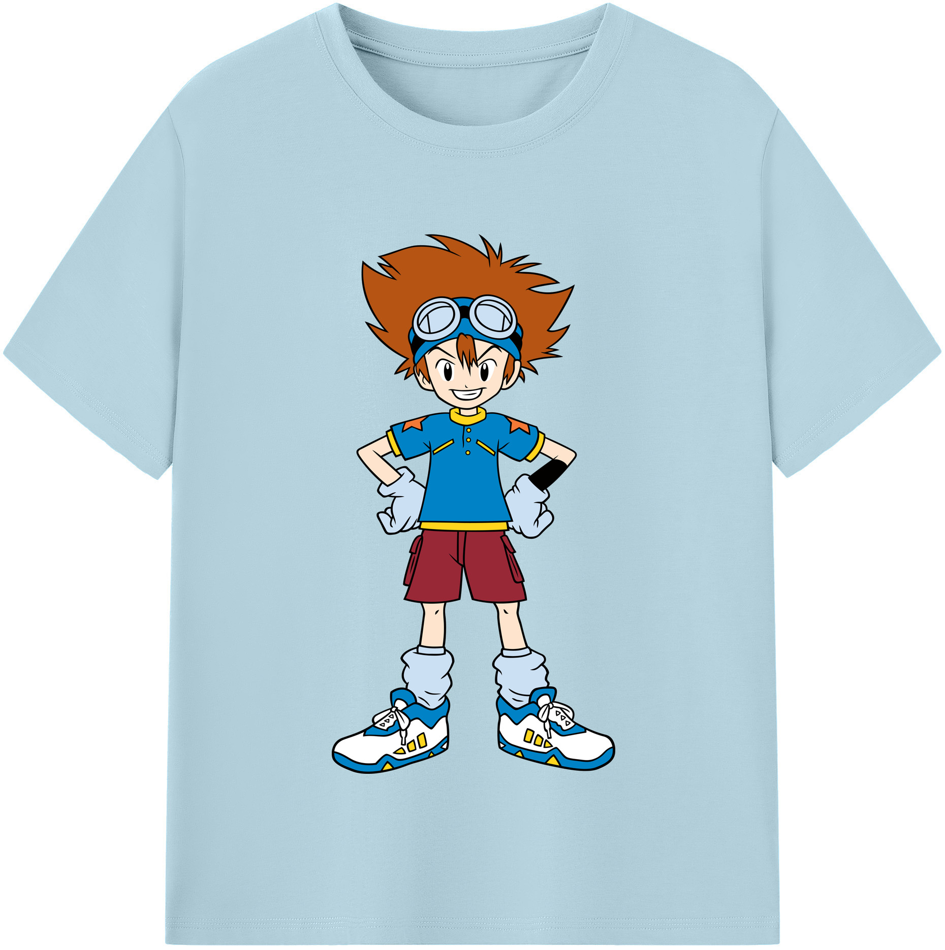 （画像用） Digimon デジタルモンスター/デジモン 綿100％半袖Tシャツ（フロントプリント）